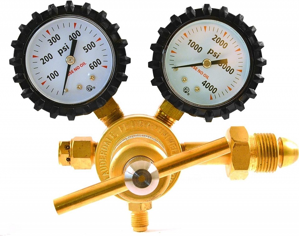 Regulador de Nitrógeno Uniweld 0 a 400lbs - U$S 490 IVA inc.