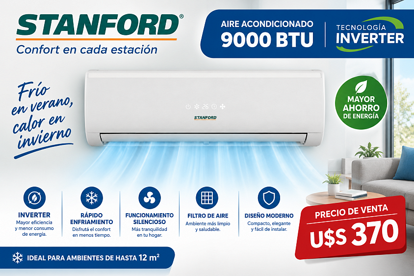 Oferta Aire Inverter 9000 btu